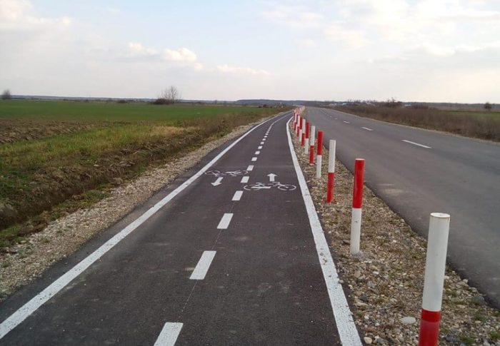 Pista de biciclete din Giroc ar putea fi întreruptă de Centura Sud a Timișoarei